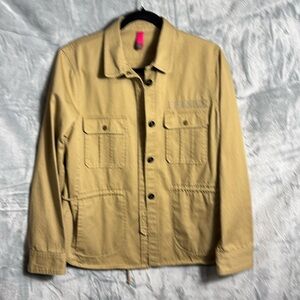 Seventy jacket women 19-70 100% cotton an Italian company tan medium Italian 44